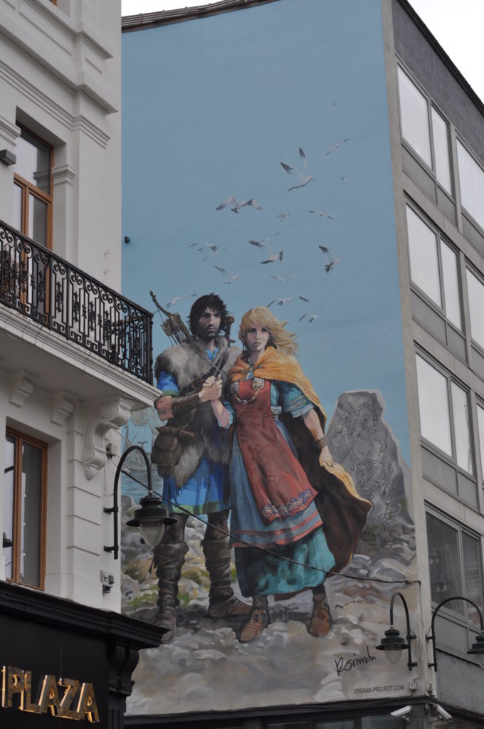 Fresque murale Thorgal et Aaricia
