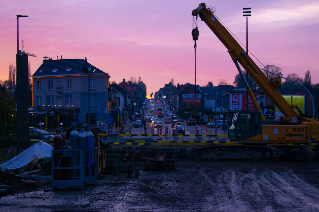 Au bout de quatre ans, le chantier fait partie du décor