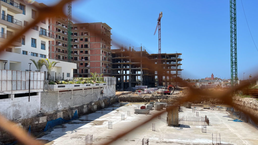 La ville en construction. 